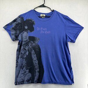 Juicy Couture Mens Graphic Tee Shirt Purple Size XXL "all flash no cash"